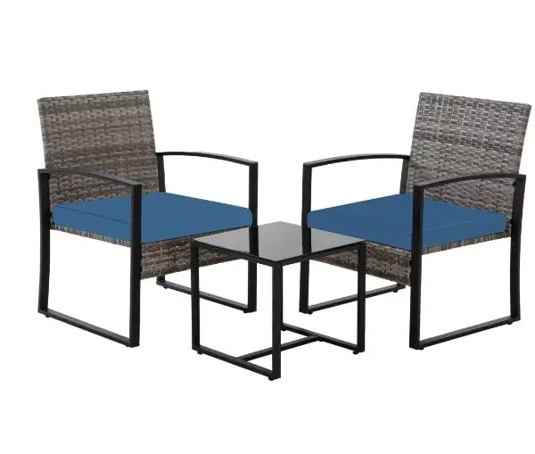 Grey Rattan Sofa
